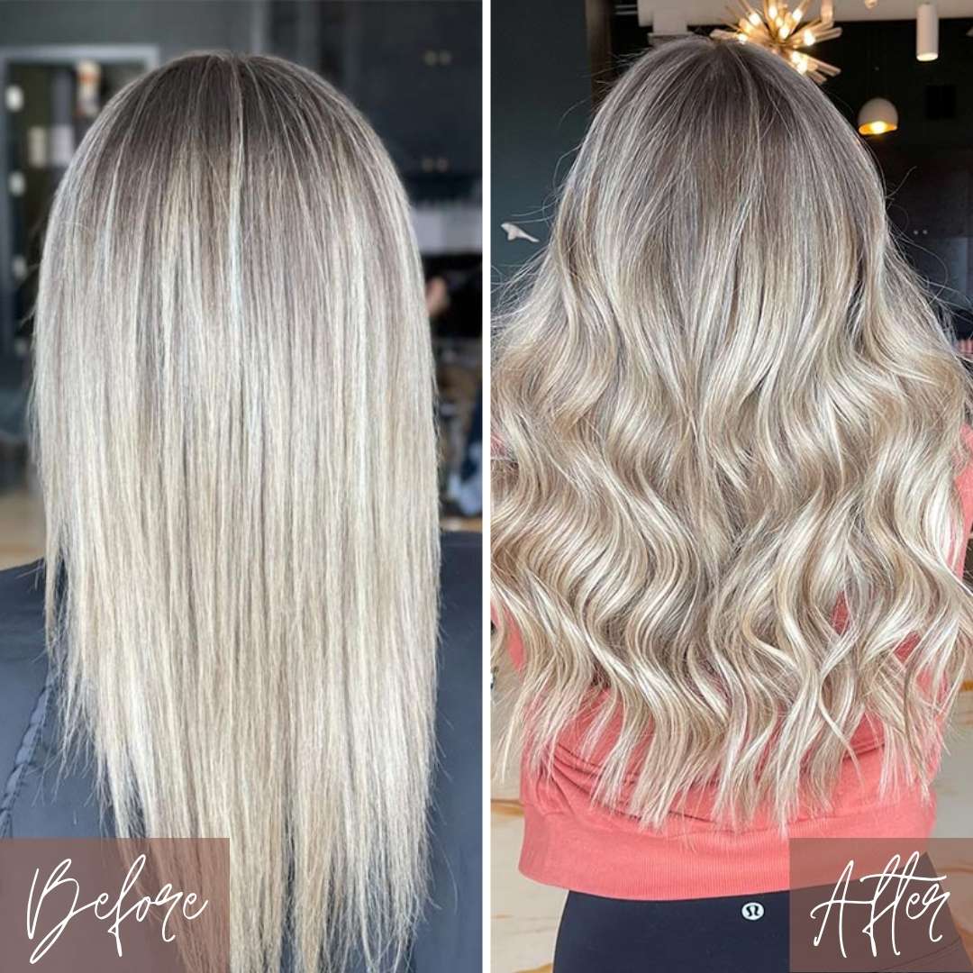 before and after of bello haven hair extensions