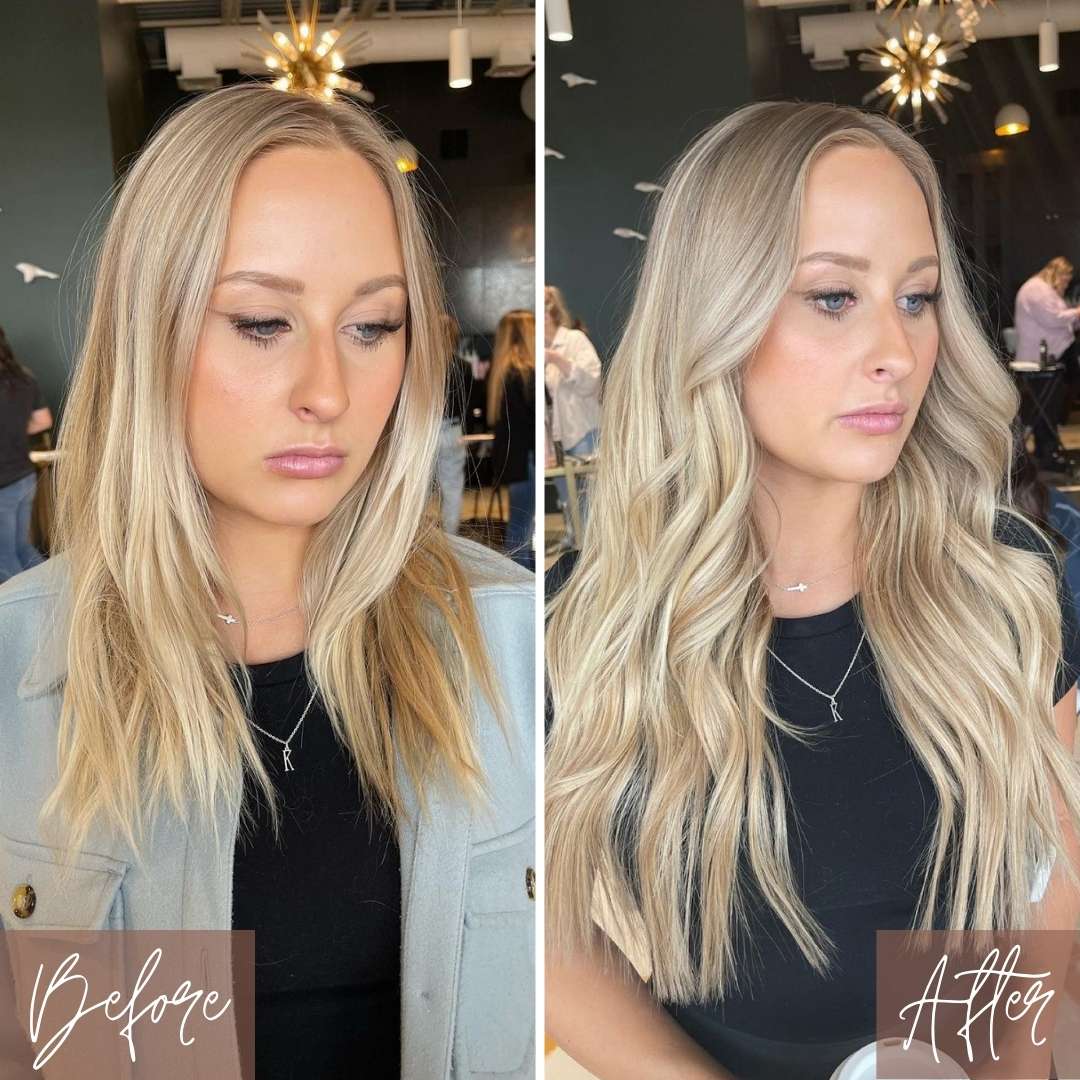 before and after of bello haven hair extensions