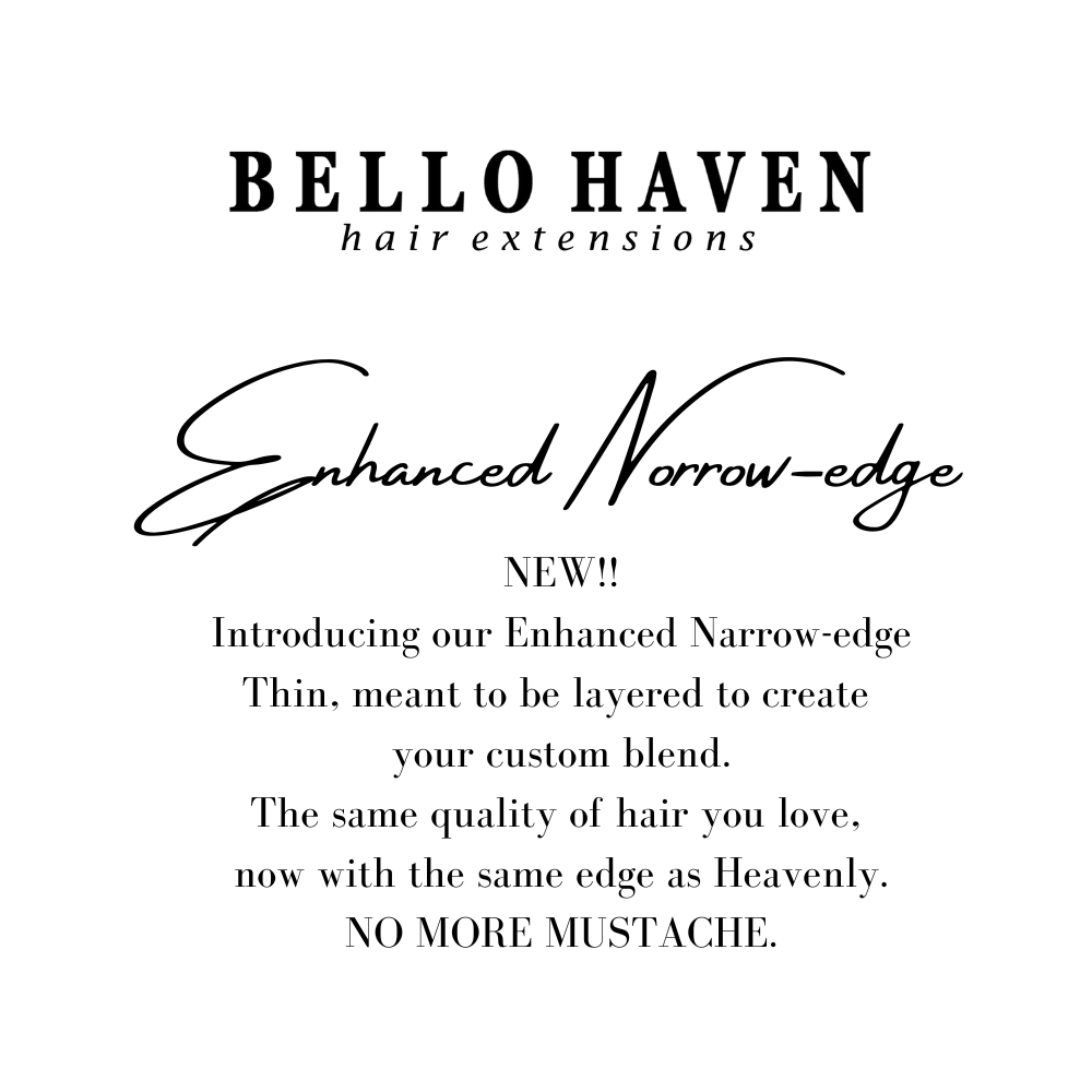 Vanilla Swirl Enhanced Narrowedge Bello Haven Hair Extensions