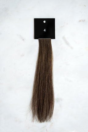 4 narrow edge hair extension above view
