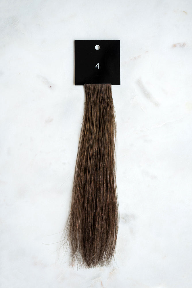4 luxury line hair extension above view