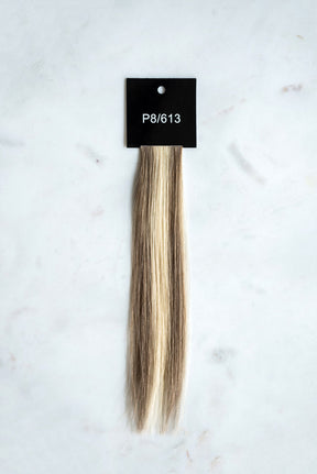P8/613 Heavenly hair extension weft above view