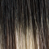 brunette balayage luxury line hair extension closeup