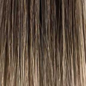 coffee melt narrow edge hair extension closeup