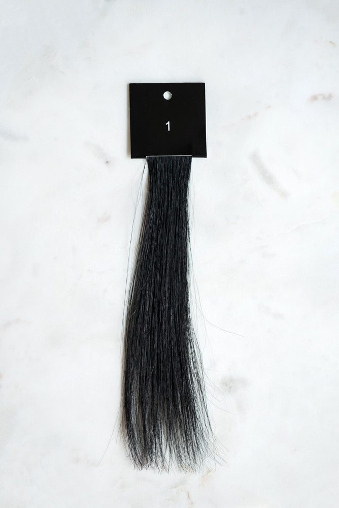 1 luxury line hair extension aboveview