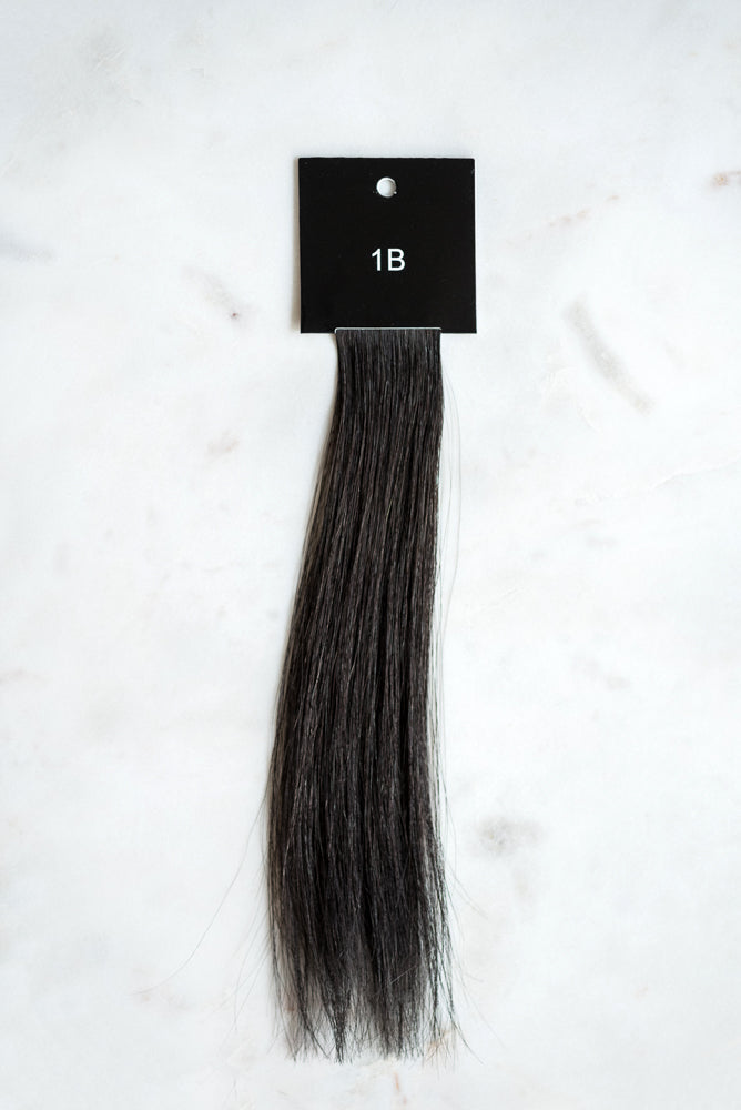 1b luxury line hair extension above view